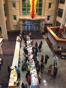 Small Press Bookfair ran throughout the Festival at Seattle U. (Photo by Cascadia Poetry Festival)