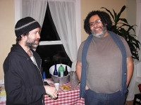 Seattle poet Maged Zaher (right) (Photo © Kim Goldberg)